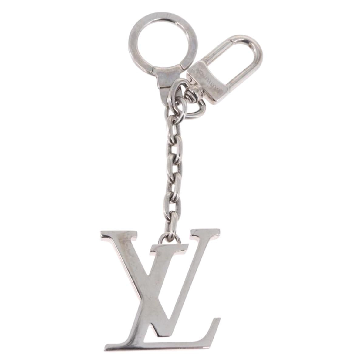 LOUIS VUITTON Porte Cre Printed Initials LV Charm Metal M65071 LV Auth 203696V