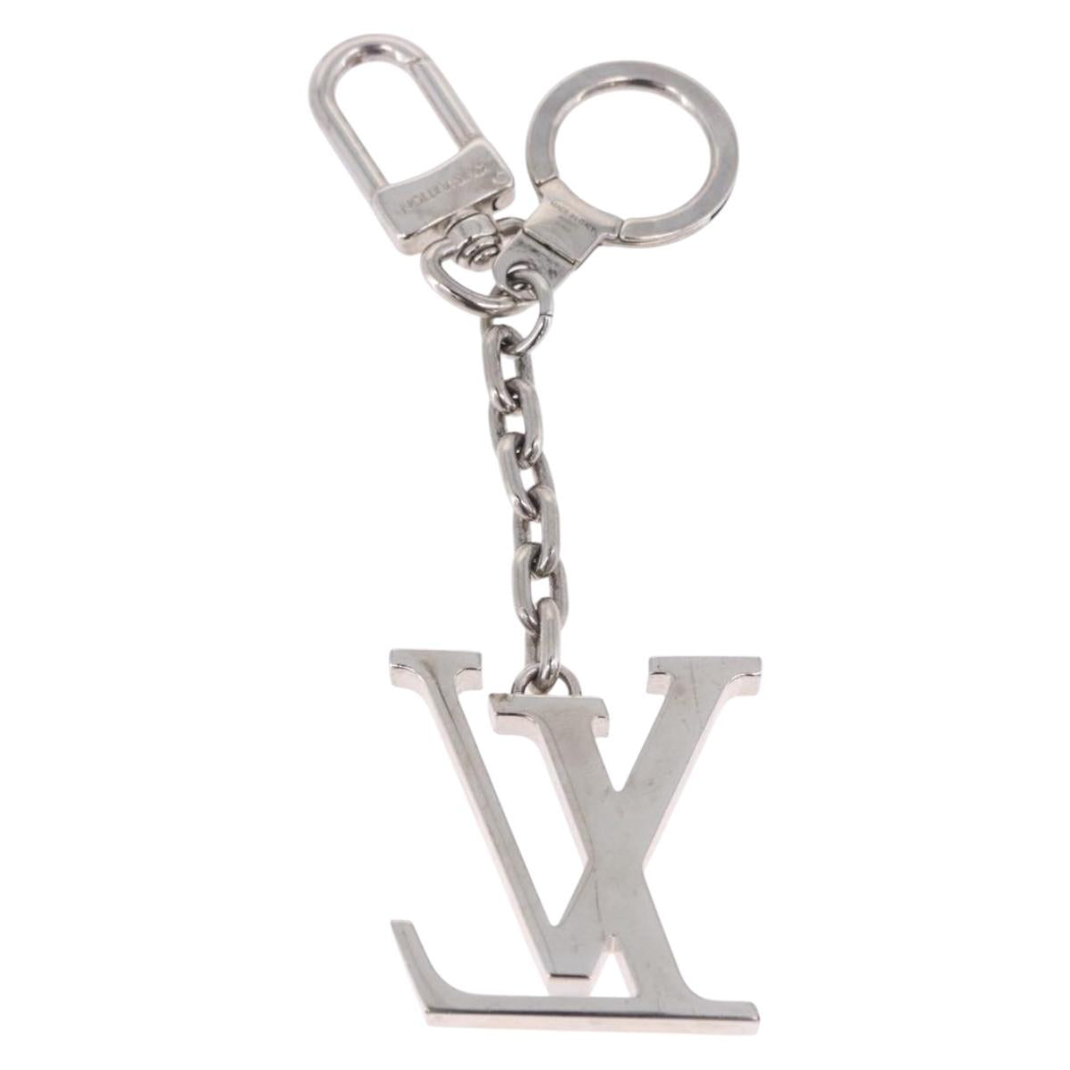 LOUIS VUITTON Porte Cre Printed Initials LV Charm Metal M65071 LV Auth 203696V