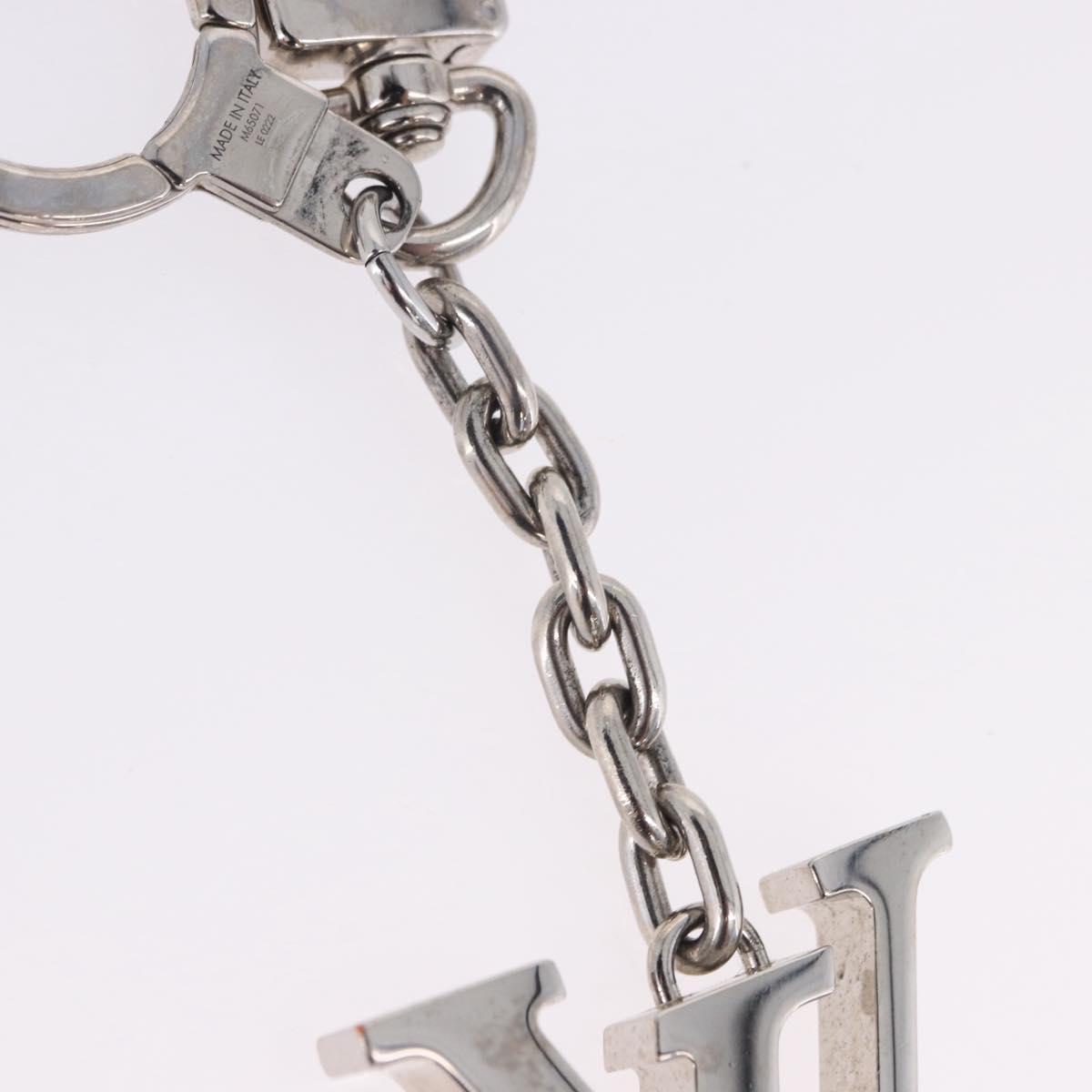 LOUIS VUITTON Porte Cre Printed Initials LV Charm Metal M65071 LV Auth 203696V