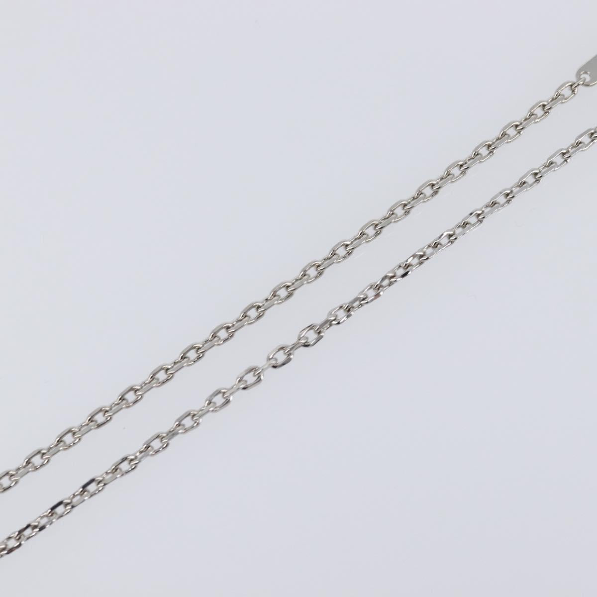 LOUIS VUITTON LV Plane Necklace Metal Silver Tone MP3157 LV Auth 203697V