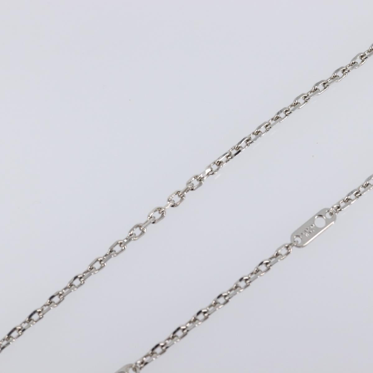 LOUIS VUITTON LV Plane Necklace Metal Silver Tone MP3157 LV Auth 203697V