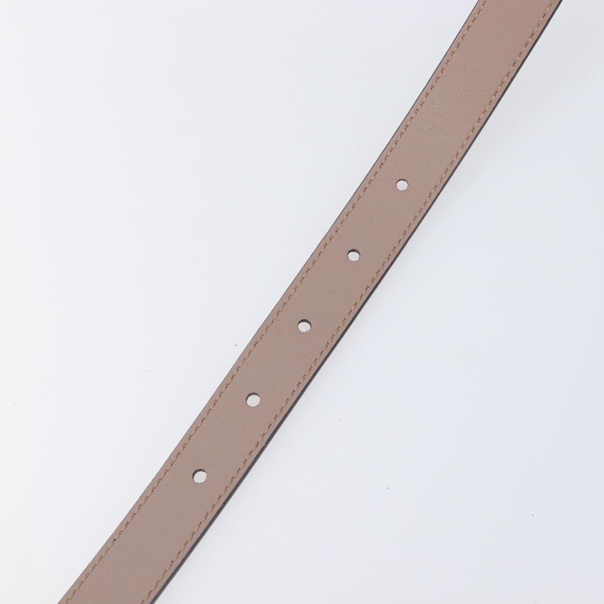GUCCI GG Marmont Belt Leather 32.3"" Beige Gold 409417 Auth 203698V