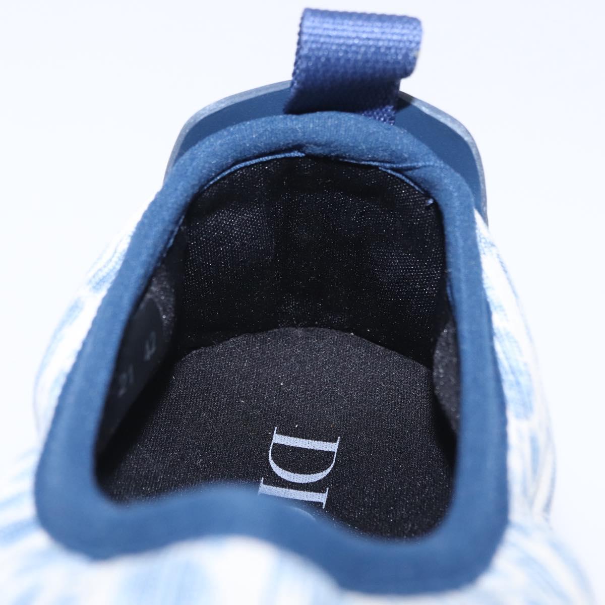 Christian Dior Snow Shoes Trotter Canvas Blue Auth 203701M