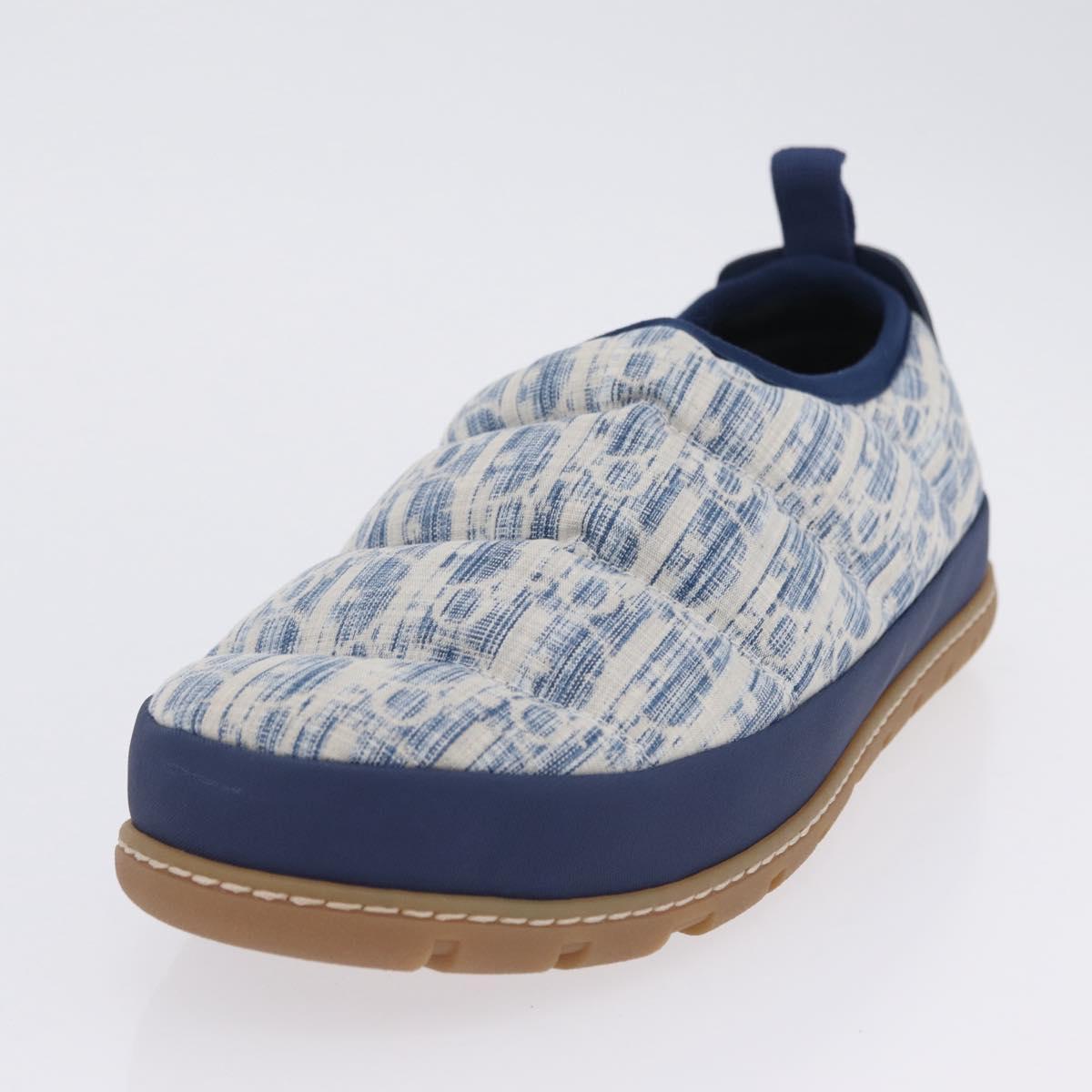 Christian Dior Snow Shoes Trotter Canvas Blue Auth 203701M