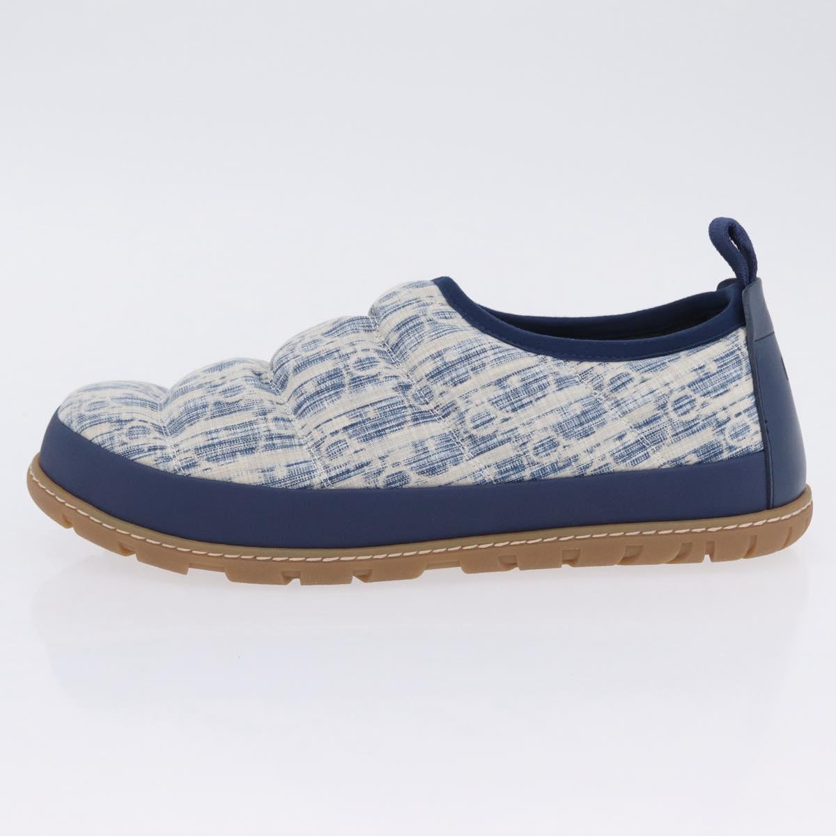 Christian Dior Snow Shoes Trotter Canvas Blue Auth 203701M