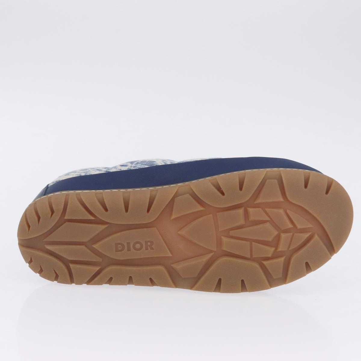 Christian Dior Snow Shoes Trotter Canvas Blue Auth 203701M