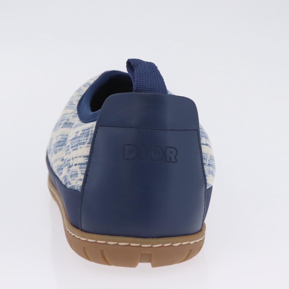 Christian Dior Snow Shoes Trotter Canvas Blue Auth 203701M