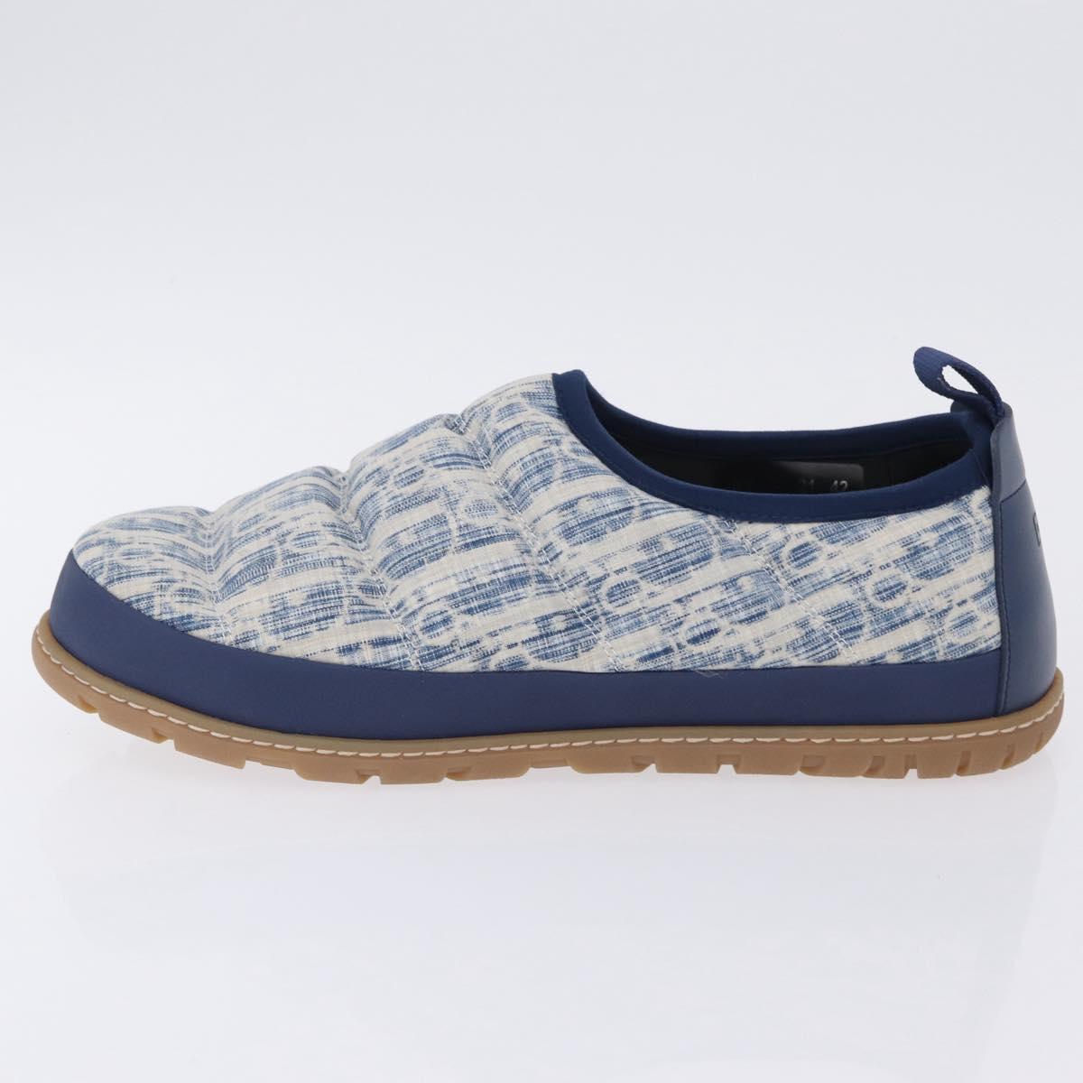 Christian Dior Snow Shoes Trotter Canvas Blue Auth 203701M