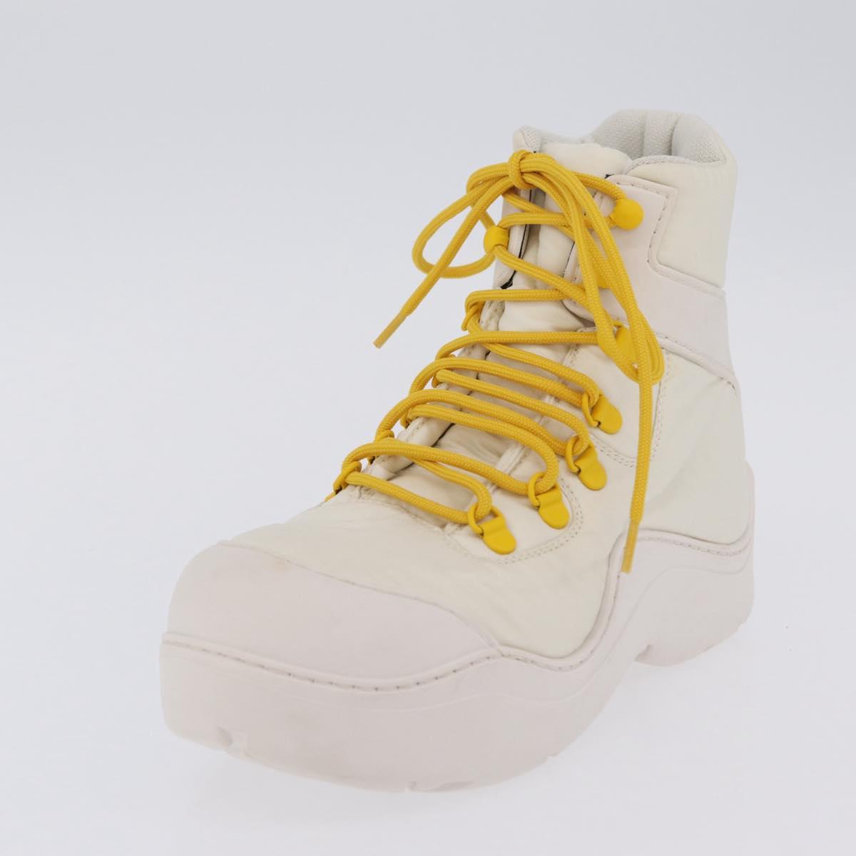 BOTTEGA VENETA Paddle Bomber Boule Shoes Nylon 36 Ivory Auth 203702M