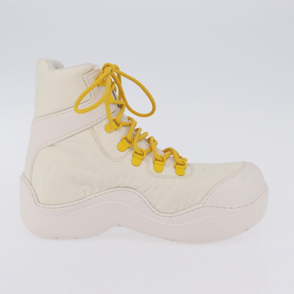 BOTTEGA VENETA Paddle Bomber Boule Shoes Nylon 36 Ivory Auth 203702M