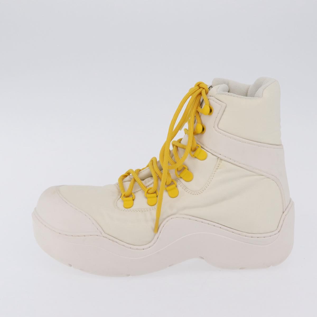 BOTTEGA VENETA Paddle Bomber Boule Shoes Nylon 36 Ivory Auth 203702M