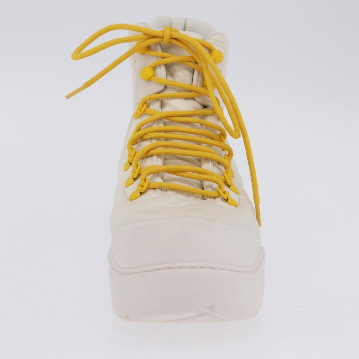BOTTEGA VENETA Paddle Bomber Boule Shoes Nylon 36 Ivory Auth 203702M