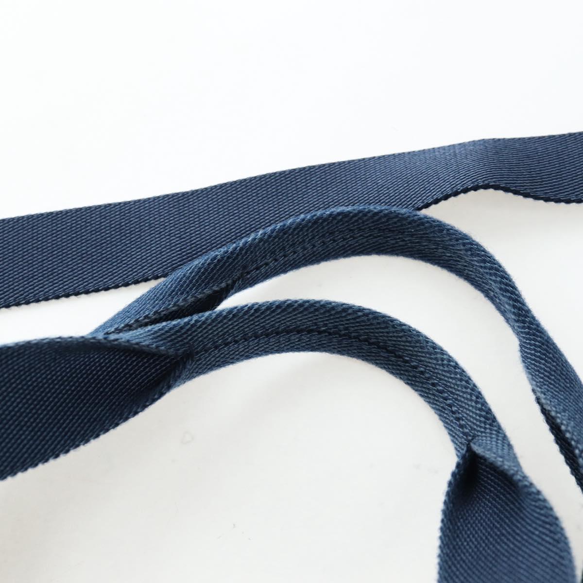LOEWE Tote Bag Wool 2way Blue Silver Auth 203705M