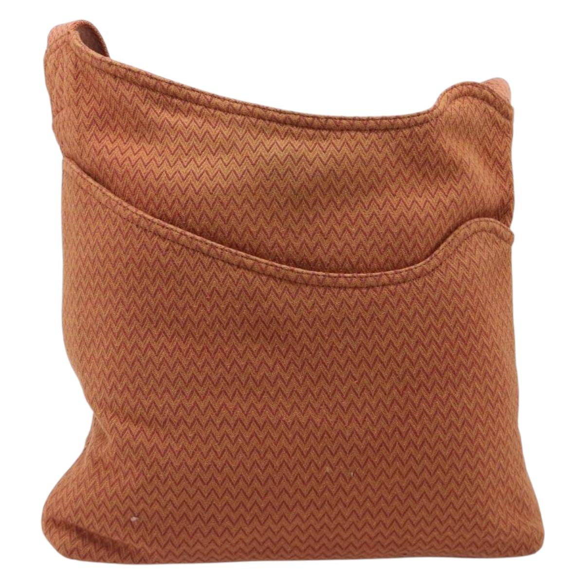 HERMES Sac Depansage Shoulder Bag Jacquard Orange Auth 203706A