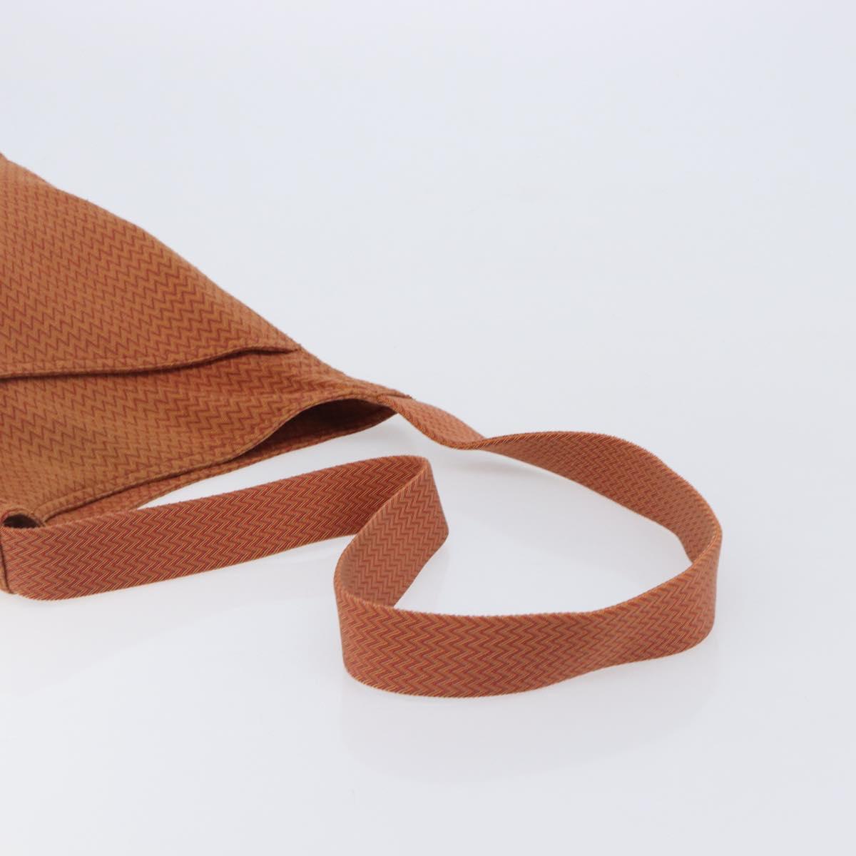 HERMES Sac Depansage Shoulder Bag Jacquard Orange Auth 203706A