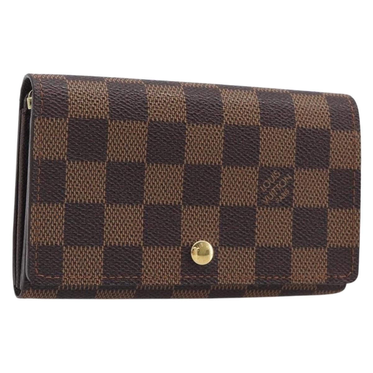 LOUIS VUITTON Porte Monnaie Billets Tresor Wallet N61730 LV Auth 203710V