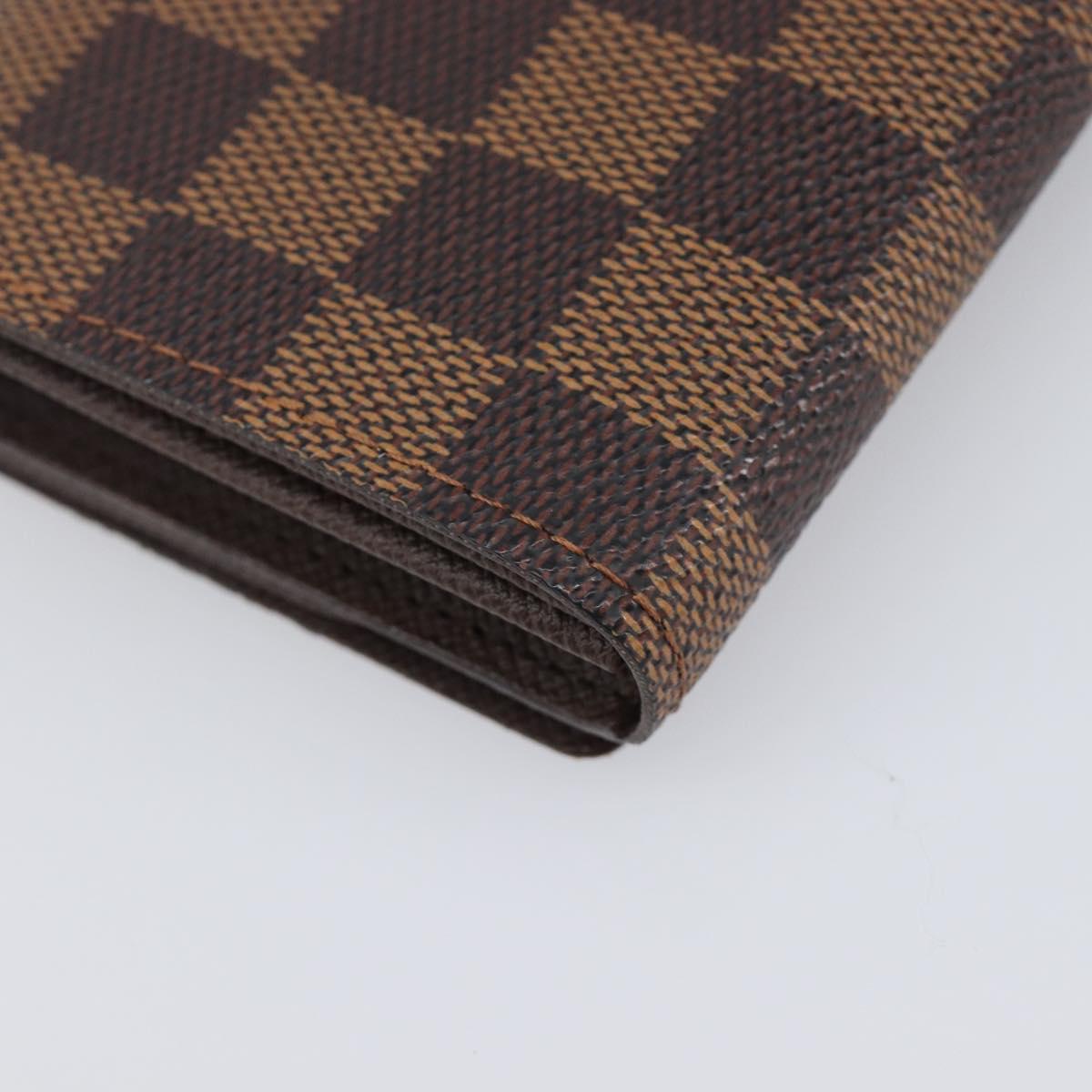 LOUIS VUITTON Porte Monnaie Billets Tresor Wallet N61730 LV Auth 203710V