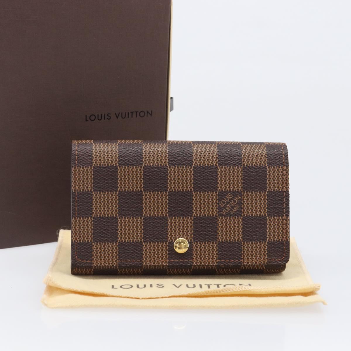 LOUIS VUITTON Porte Monnaie Billets Tresor Wallet N61730 LV Auth 203710V