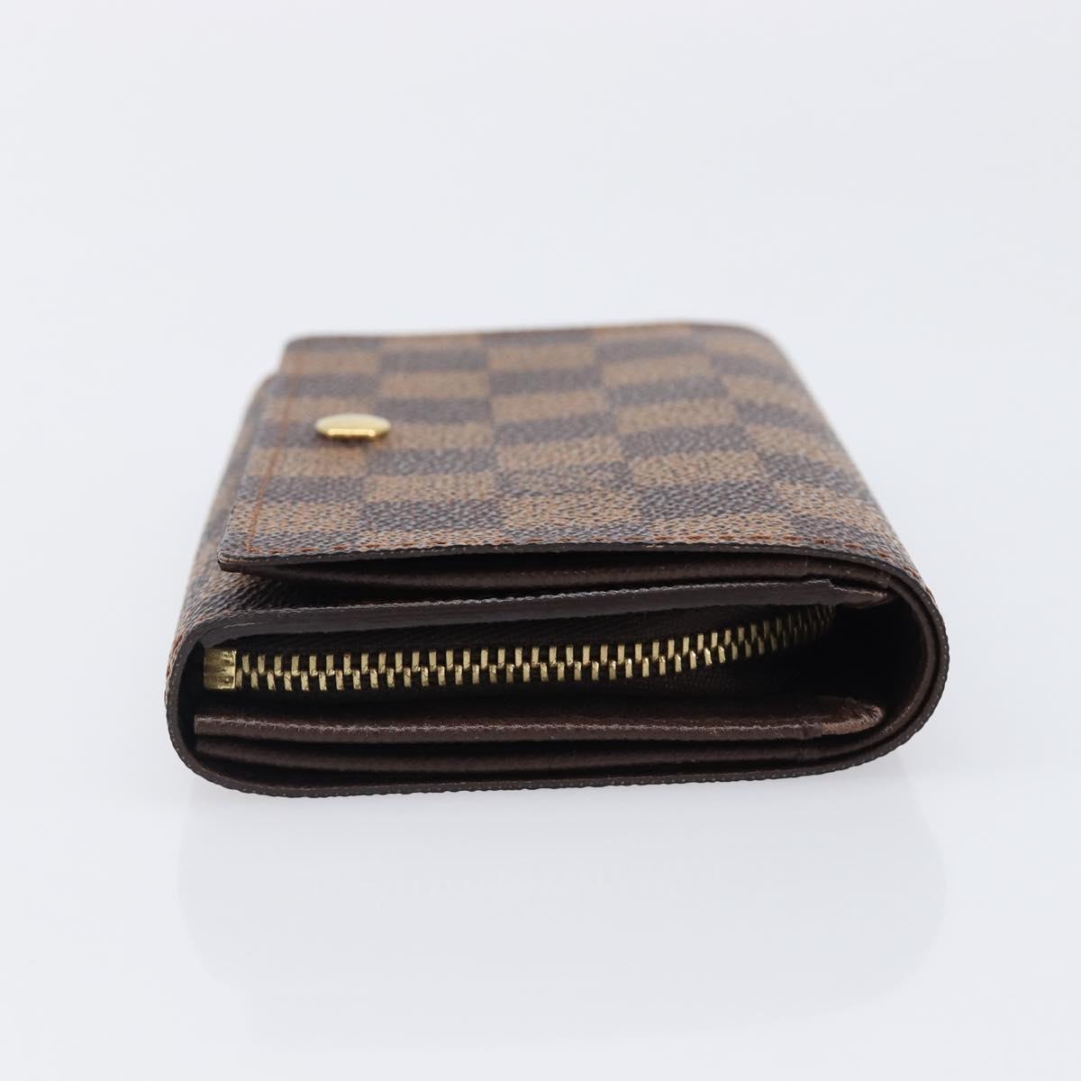 LOUIS VUITTON Porte Monnaie Billets Tresor Wallet N61730 LV Auth 203710V