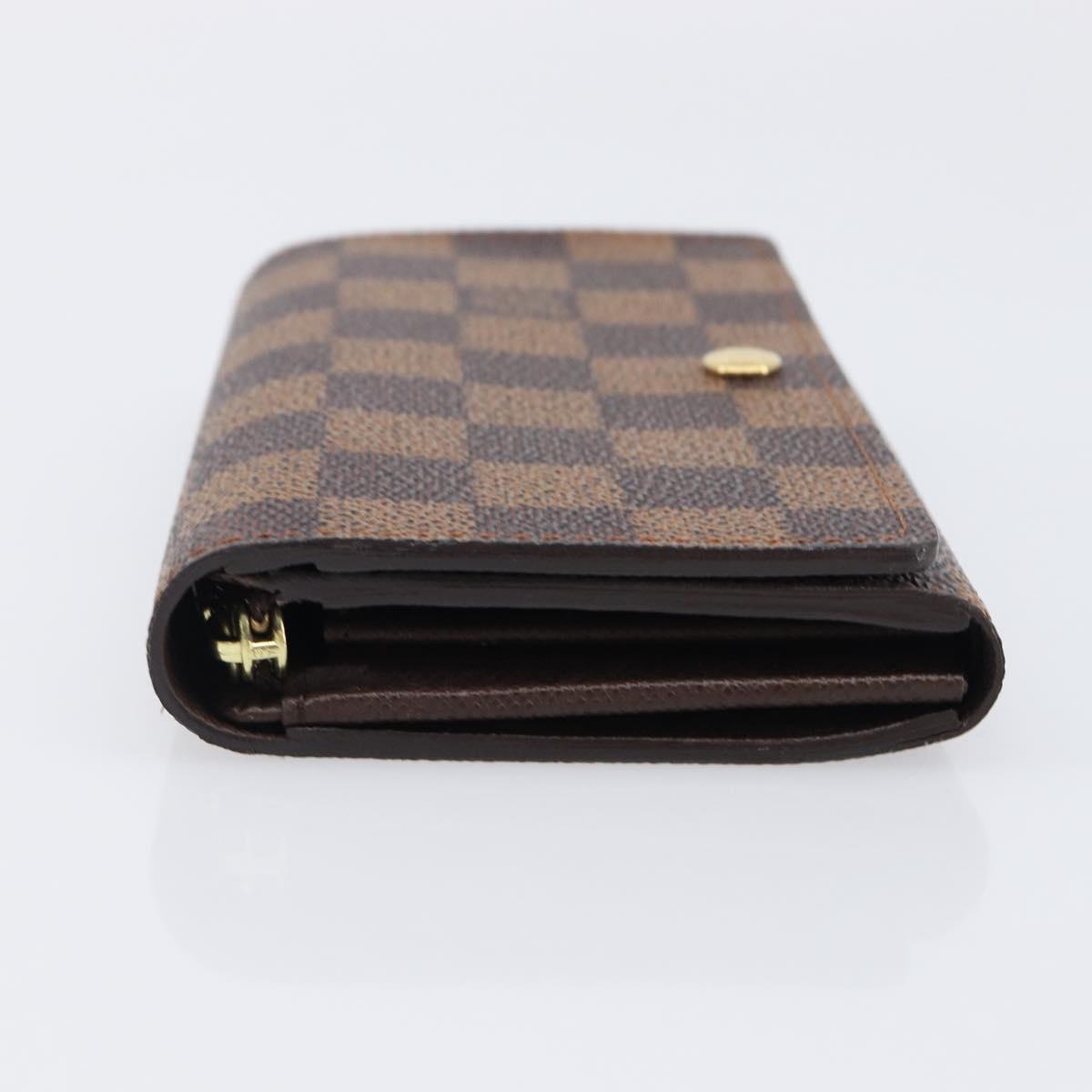 LOUIS VUITTON Porte Monnaie Billets Tresor Wallet N61730 LV Auth 203710V