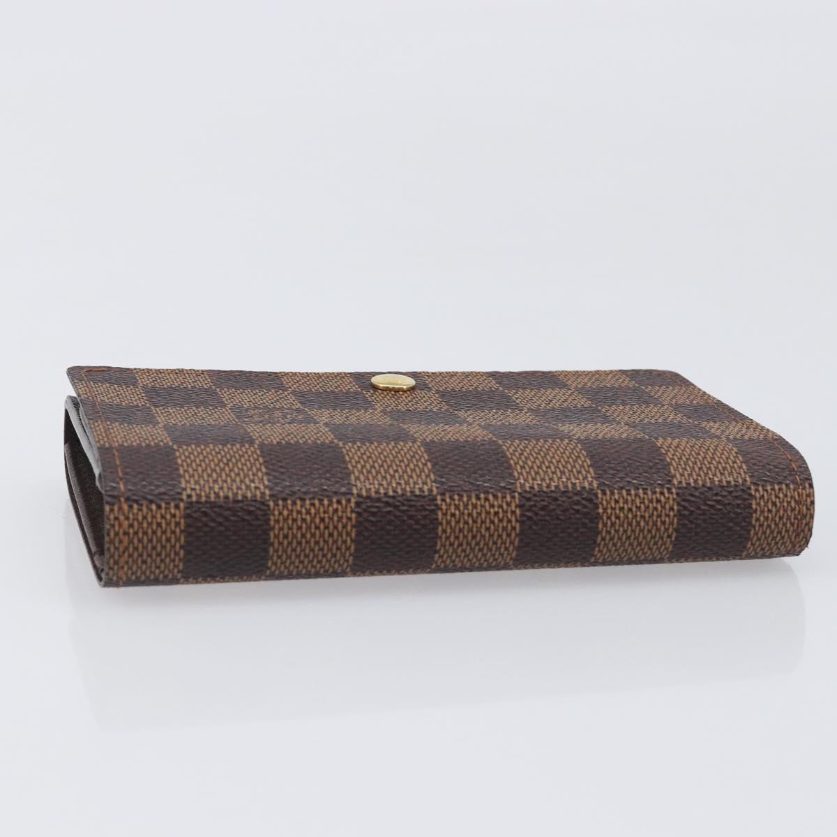 LOUIS VUITTON Porte Monnaie Billets Tresor Wallet N61730 LV Auth 203710V