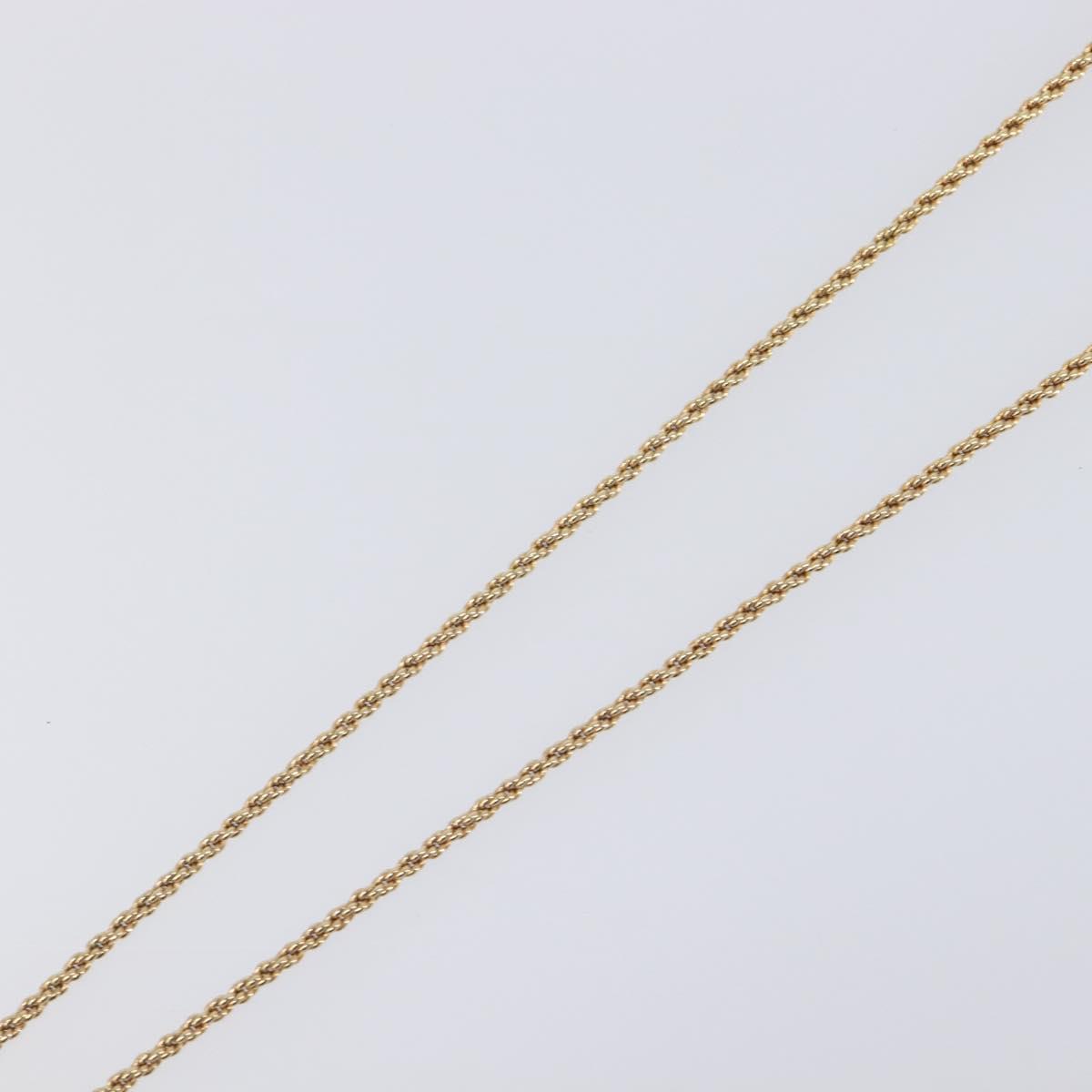Christian Dior Necklace Metal Gold Tone Auth 203715