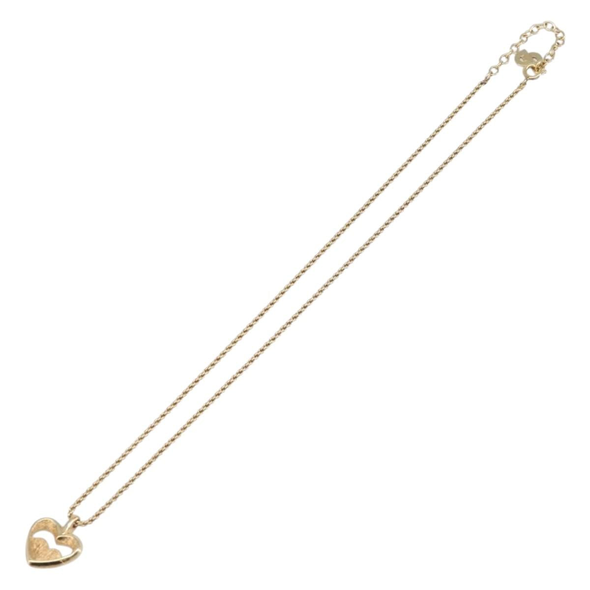 Christian Dior Necklace Metal Gold Tone Auth 203715
