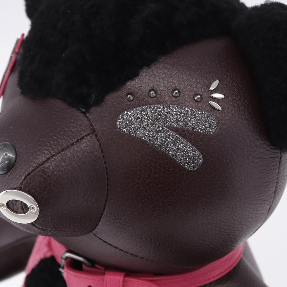 Coach Stuffed Leather Bordeaux Auth 203716