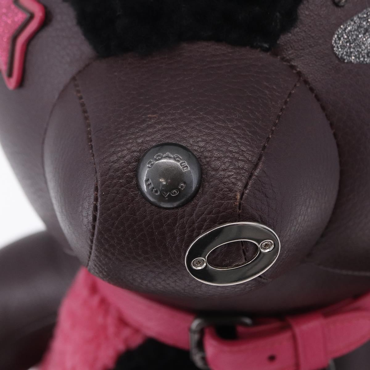 Coach Stuffed Leather Bordeaux Auth 203716