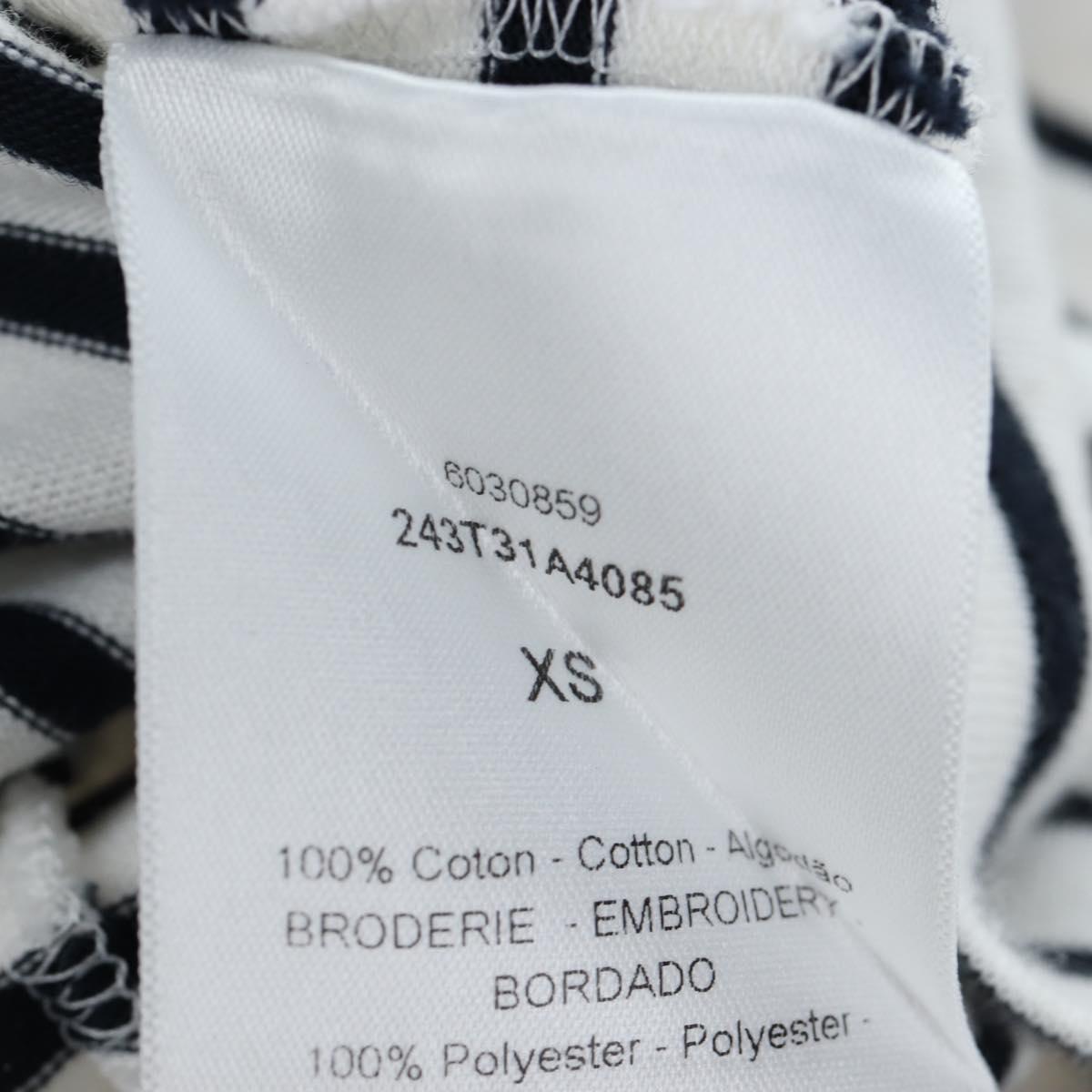 Christian Dior Short Sleeved T Shirt Cotton XS White Auth 203729M
