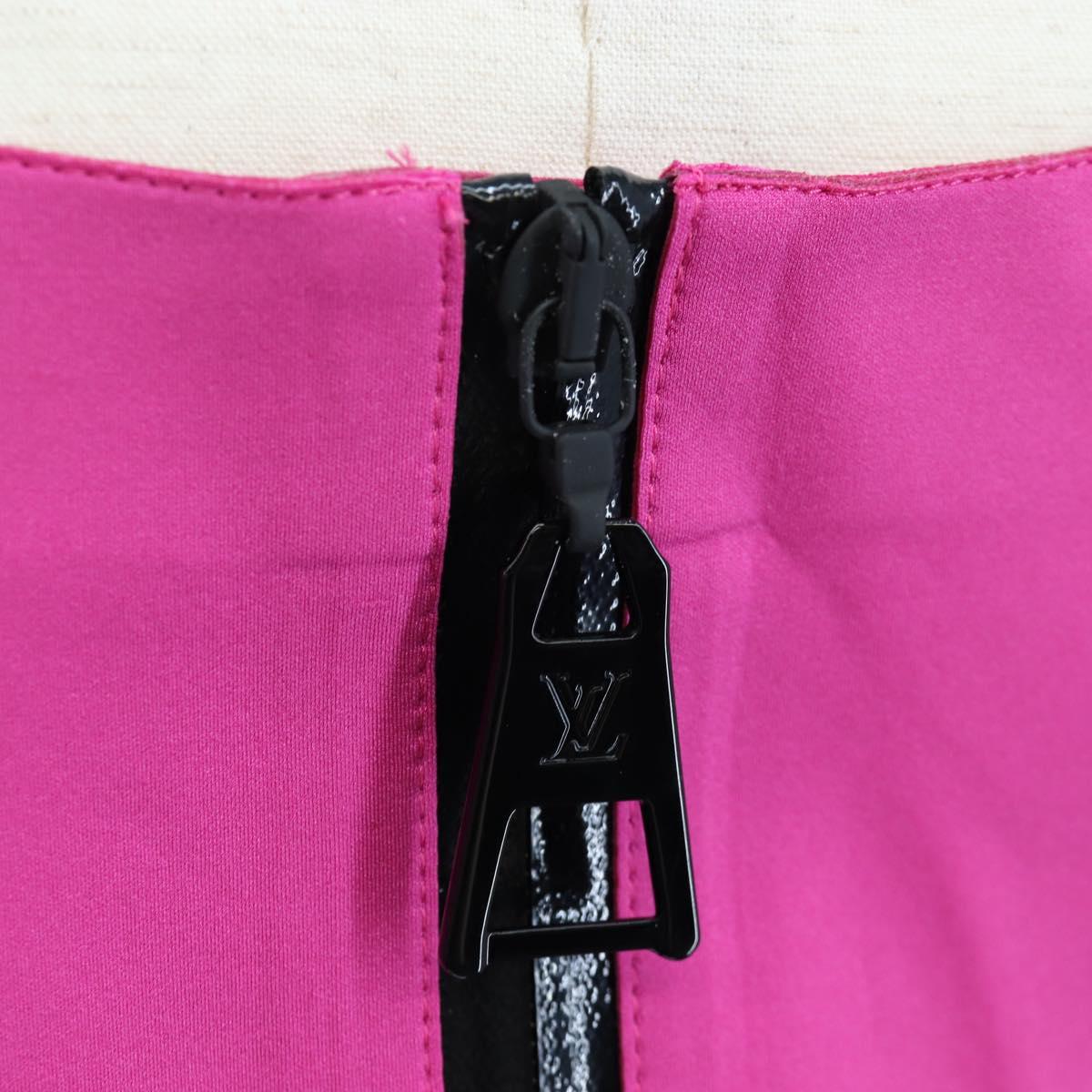 LOUIS VUITTON Tank Dress One Piece Dress Shirt Nylon 38 Pink LV Auth 203730M