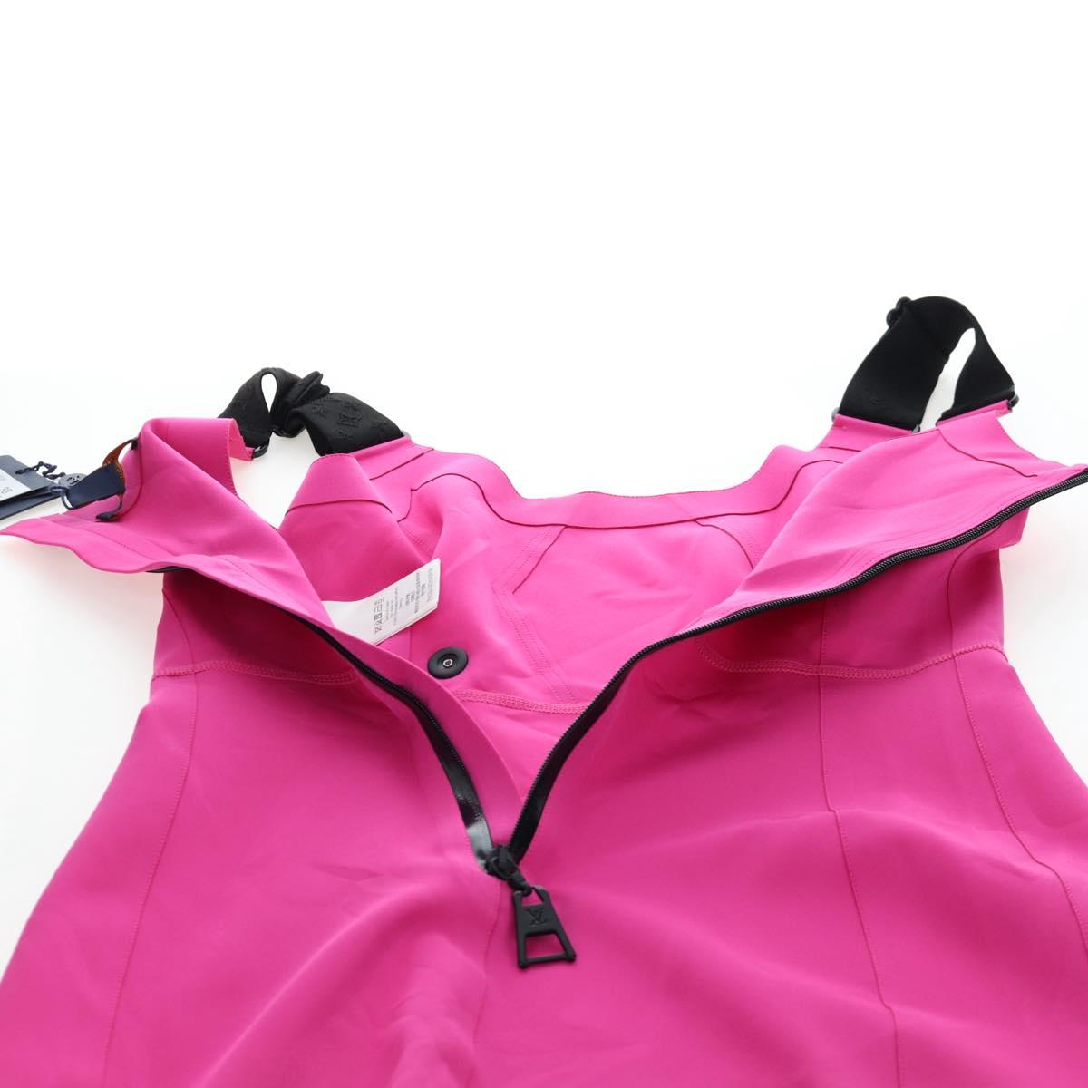 LOUIS VUITTON Tank Dress One Piece Dress Shirt Nylon 38 Pink LV Auth 203730M