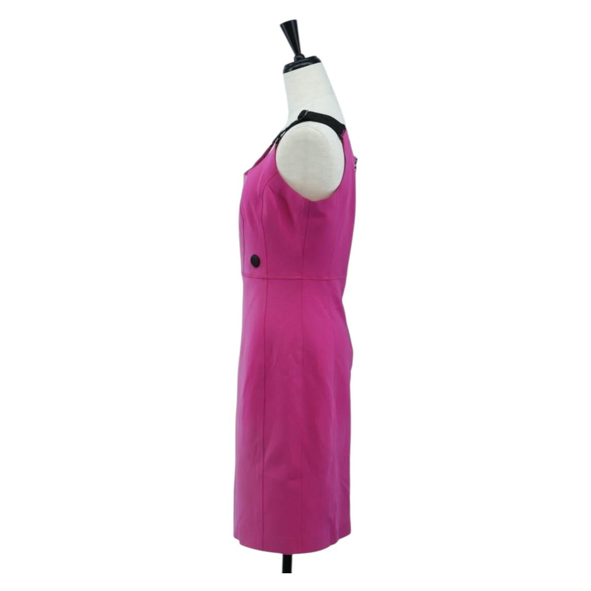 LOUIS VUITTON Tank Dress One Piece Dress Shirt Nylon 38 Pink LV Auth 203730M