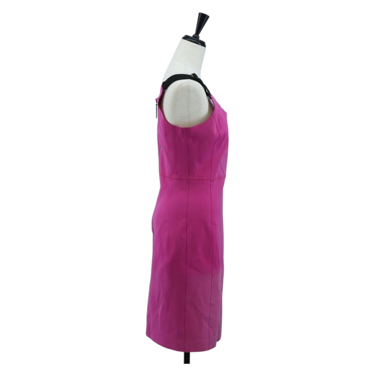 LOUIS VUITTON Tank Dress One Piece Dress Shirt Nylon 38 Pink LV Auth 203730M