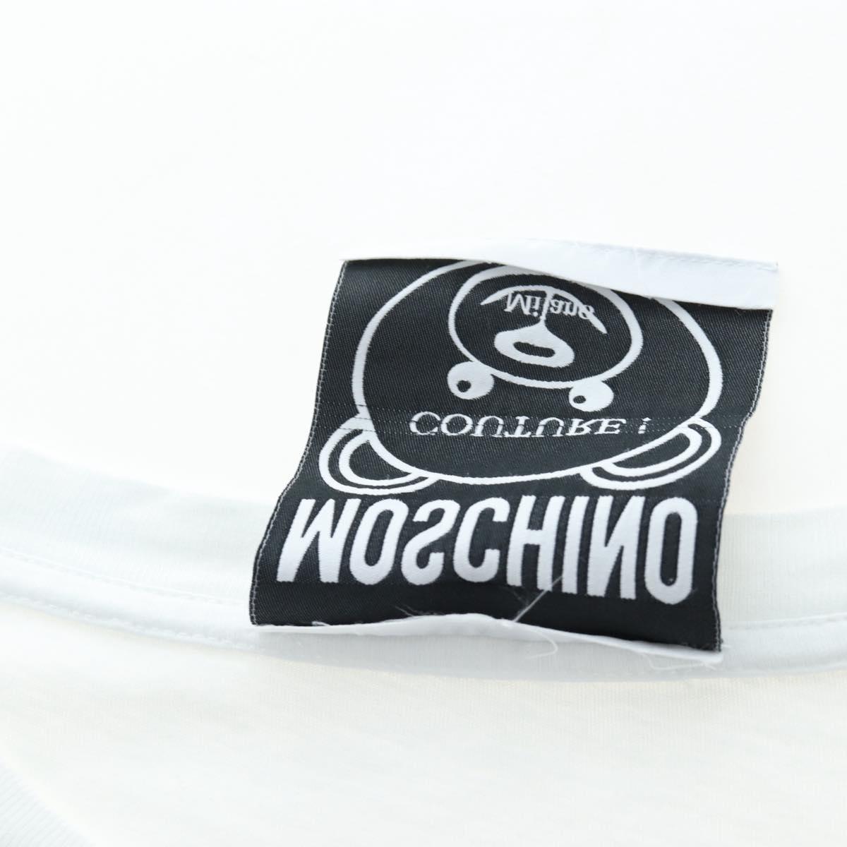 MOSCHINO Short Sleeved T Shirt Cotton White Auth 203736M