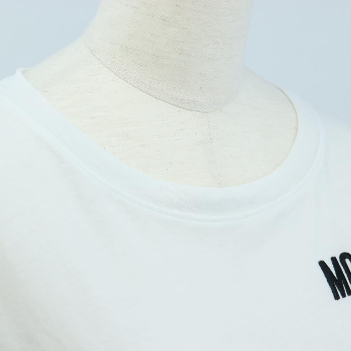MOSCHINO Short Sleeved T Shirt Cotton White Auth 203736M