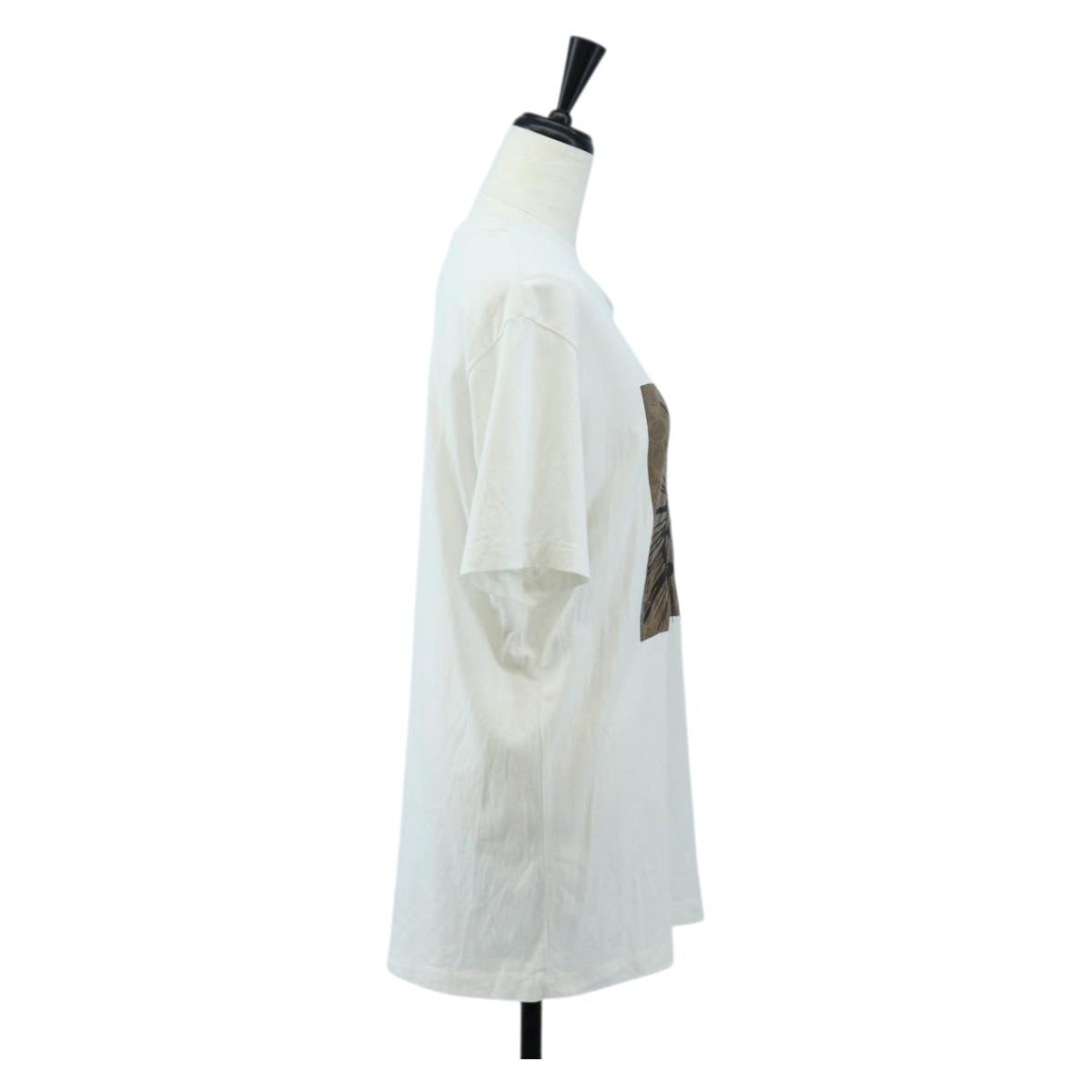 Coach Signature Short-sleeved T-shirt Cotton XS White Auth 203738M