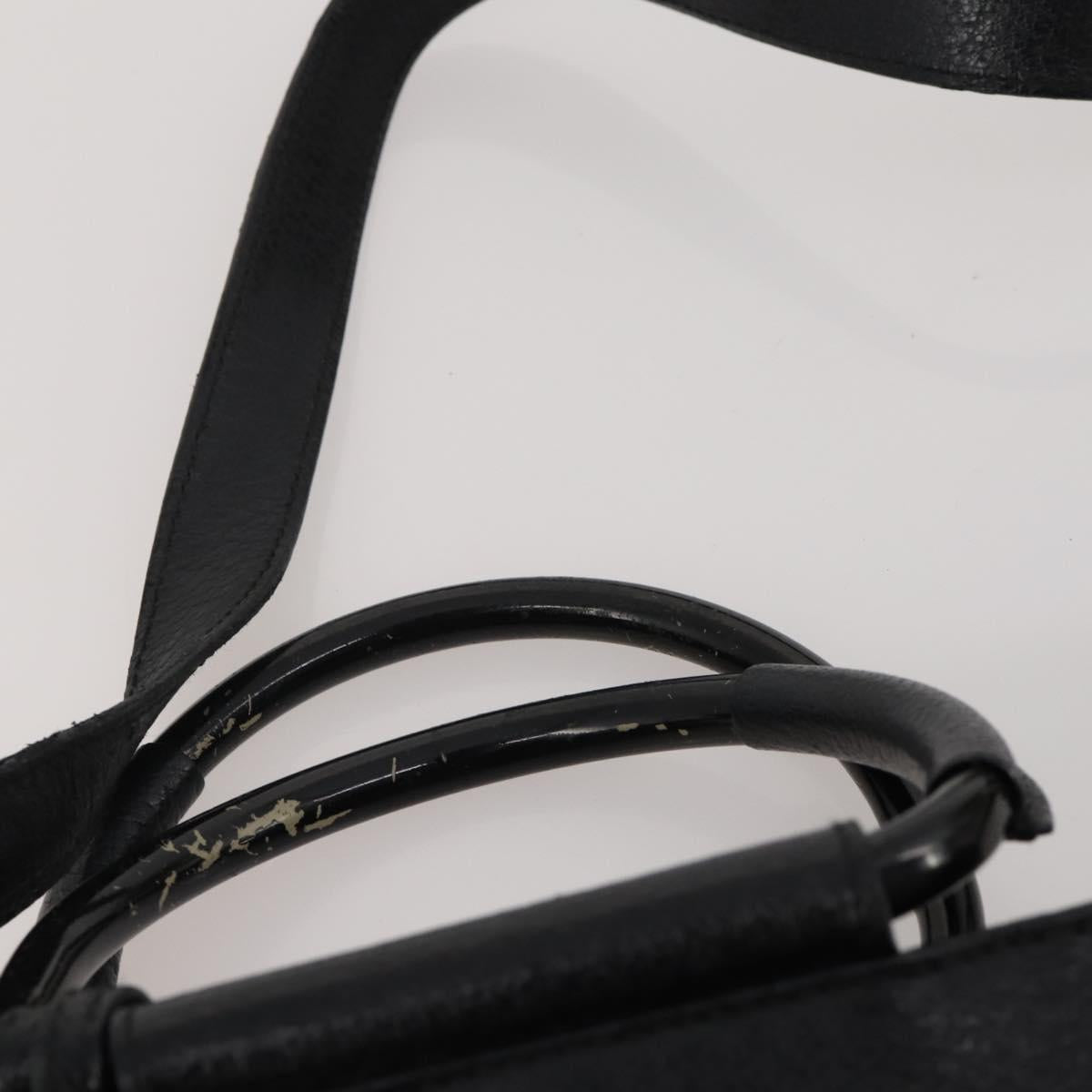 GUCCI GG Canvas Hand Bag Leather 3 Set Beige Black Ivory Auth 203741