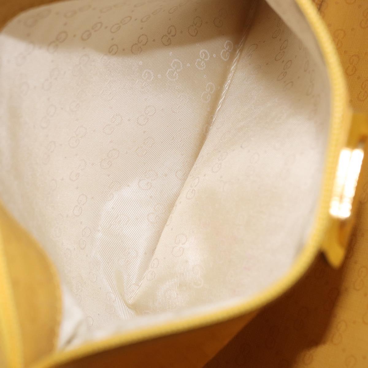 GUCCI Clutch Bag Canvas Beige Gold 004 92 0142 Auth 203771