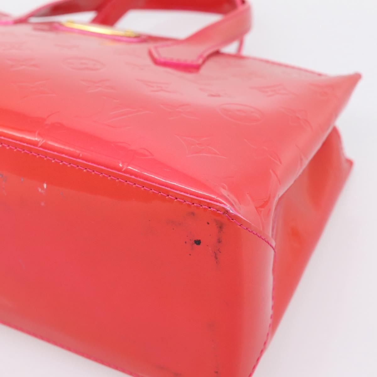 LOUIS VUITTON Monogram Vernis Wilshire PM Bag Rose Pop M93643 LV Auth 203774A