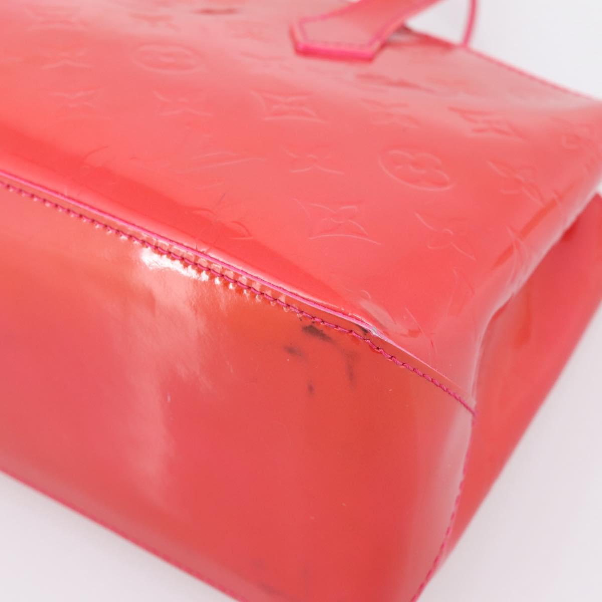 LOUIS VUITTON Monogram Vernis Wilshire PM Bag Rose Pop M93643 LV Auth 203774A