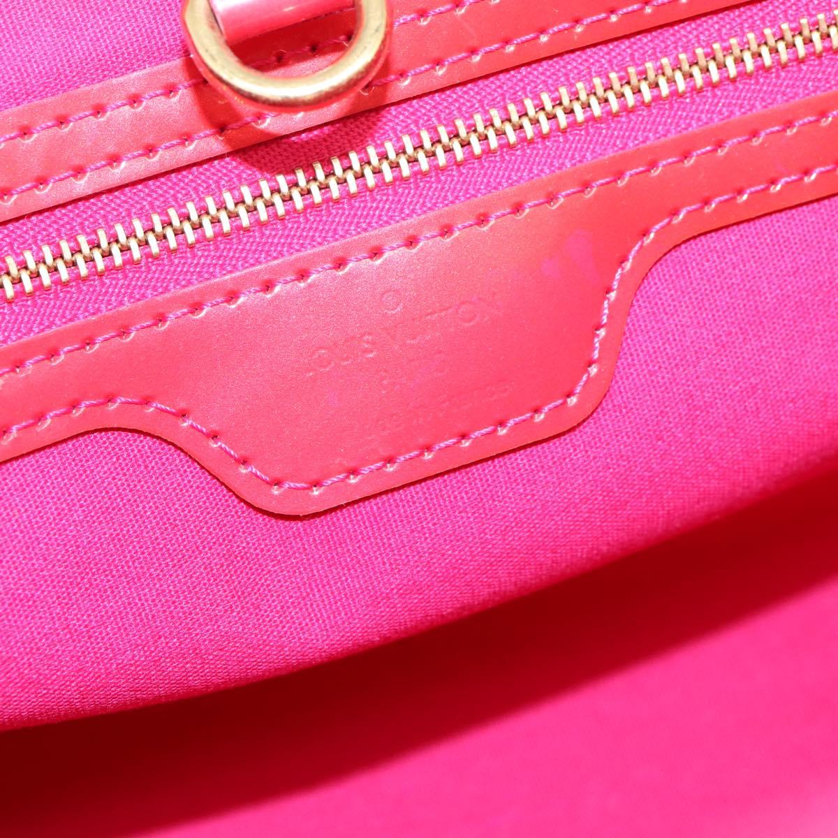 LOUIS VUITTON Monogram Vernis Wilshire PM Bag Rose Pop M93643 LV Auth 203774A