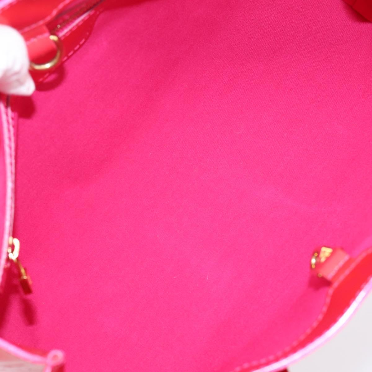 LOUIS VUITTON Monogram Vernis Wilshire PM Bag Rose Pop M93643 LV Auth 203774A