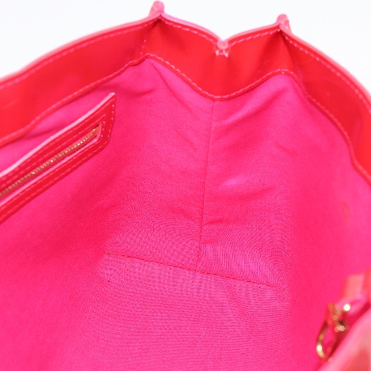LOUIS VUITTON Monogram Vernis Wilshire PM Bag Rose Pop M93643 LV Auth 203774A