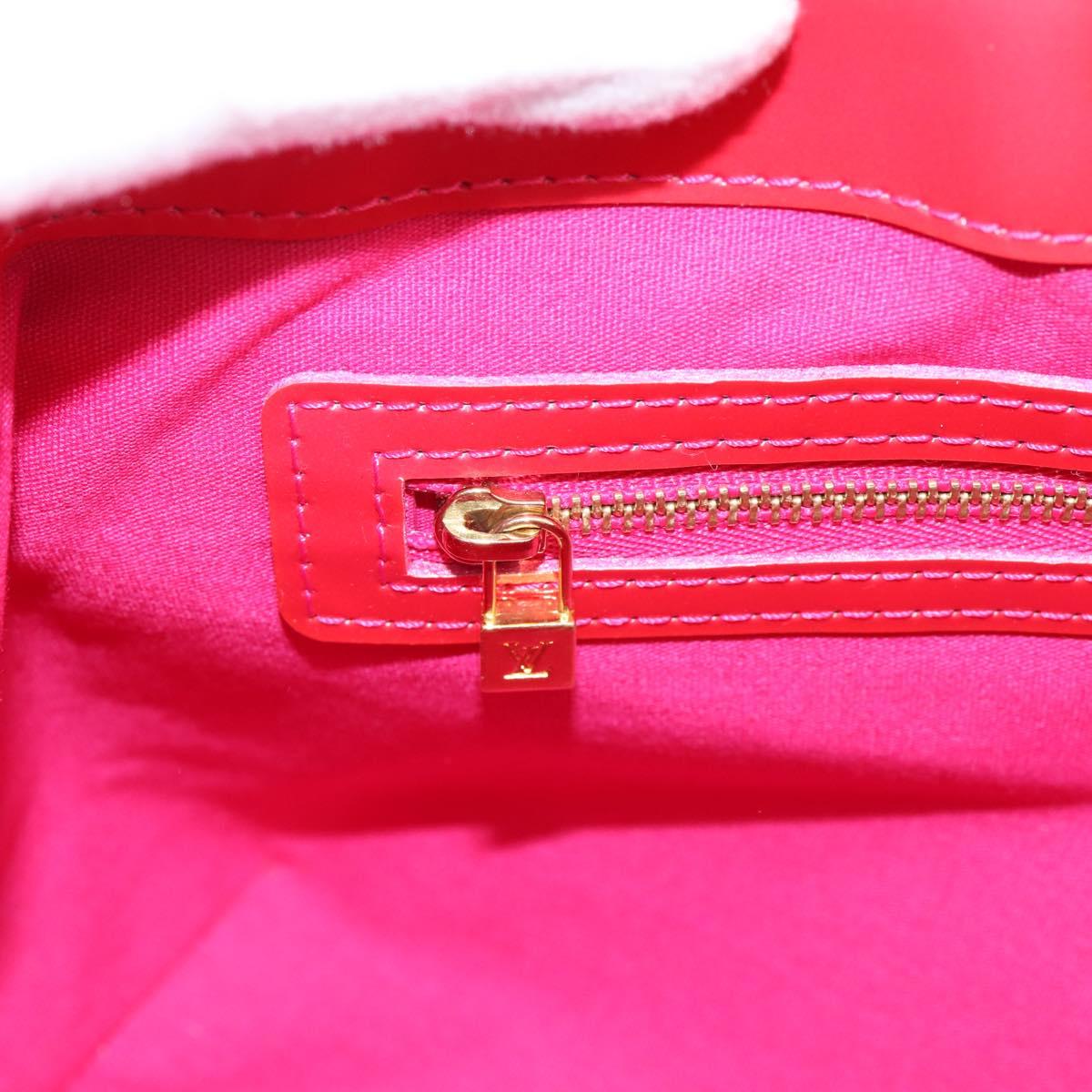 LOUIS VUITTON Monogram Vernis Wilshire PM Bag Rose Pop M93643 LV Auth 203774A