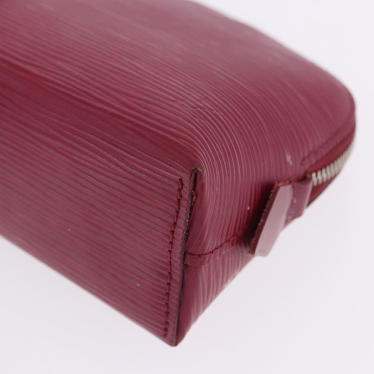 LOUIS VUITTON Epi Pochette Cosmetic PM Cosmetic Pouch Fuchsia M40641 Auth 203785