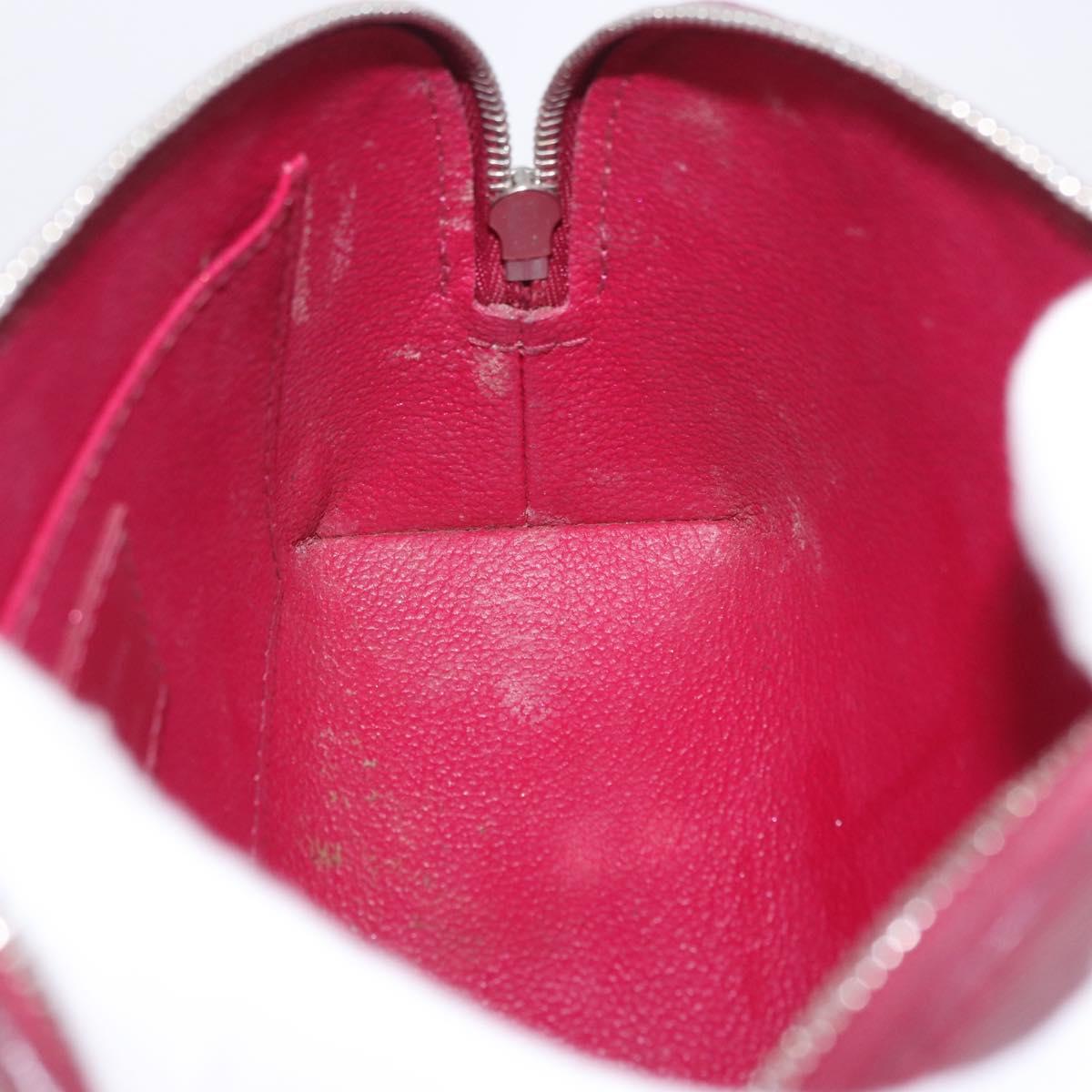 LOUIS VUITTON Epi Pochette Cosmetic PM Cosmetic Pouch Fuchsia M40641 Auth 203785
