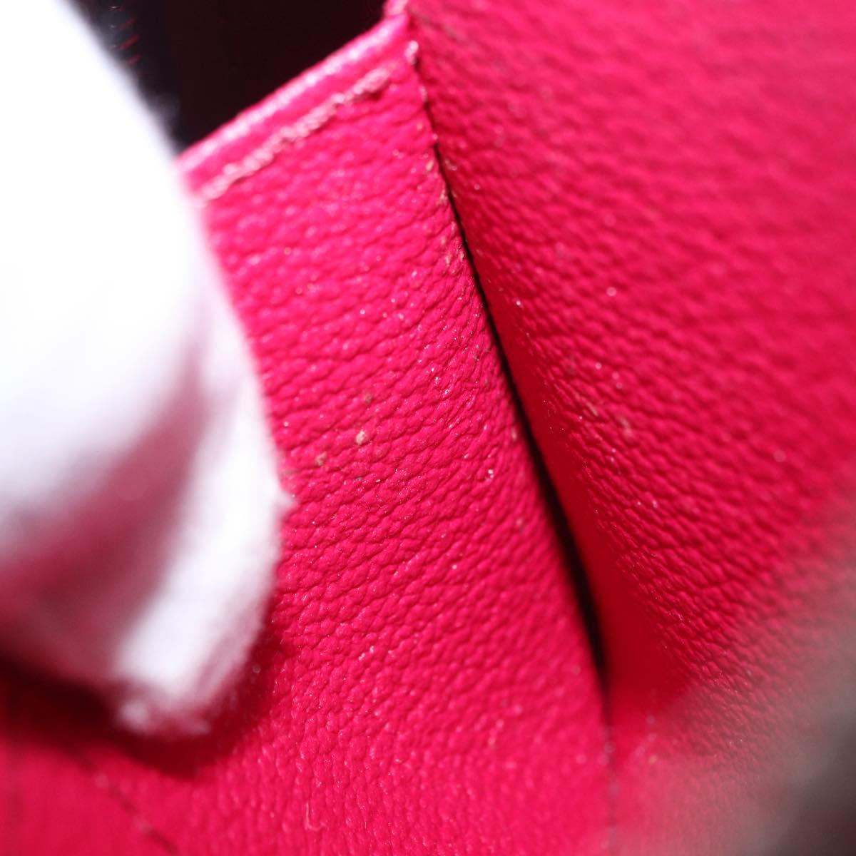 LOUIS VUITTON Epi Pochette Cosmetic PM Cosmetic Pouch Fuchsia M40641 Auth 203785