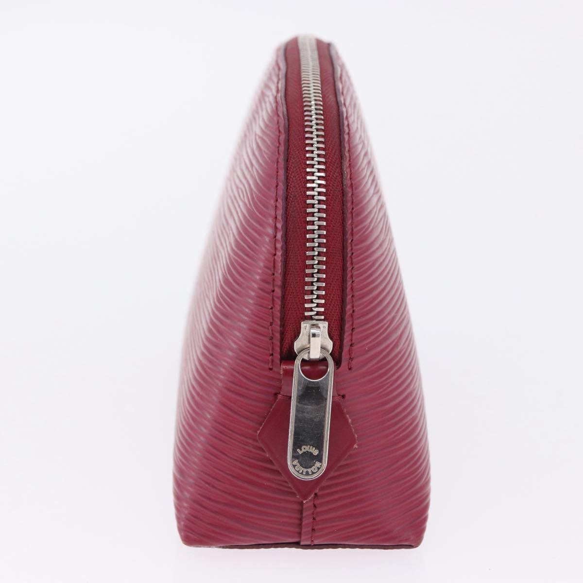 LOUIS VUITTON Epi Pochette Cosmetic PM Cosmetic Pouch Fuchsia M40641 Auth 203785