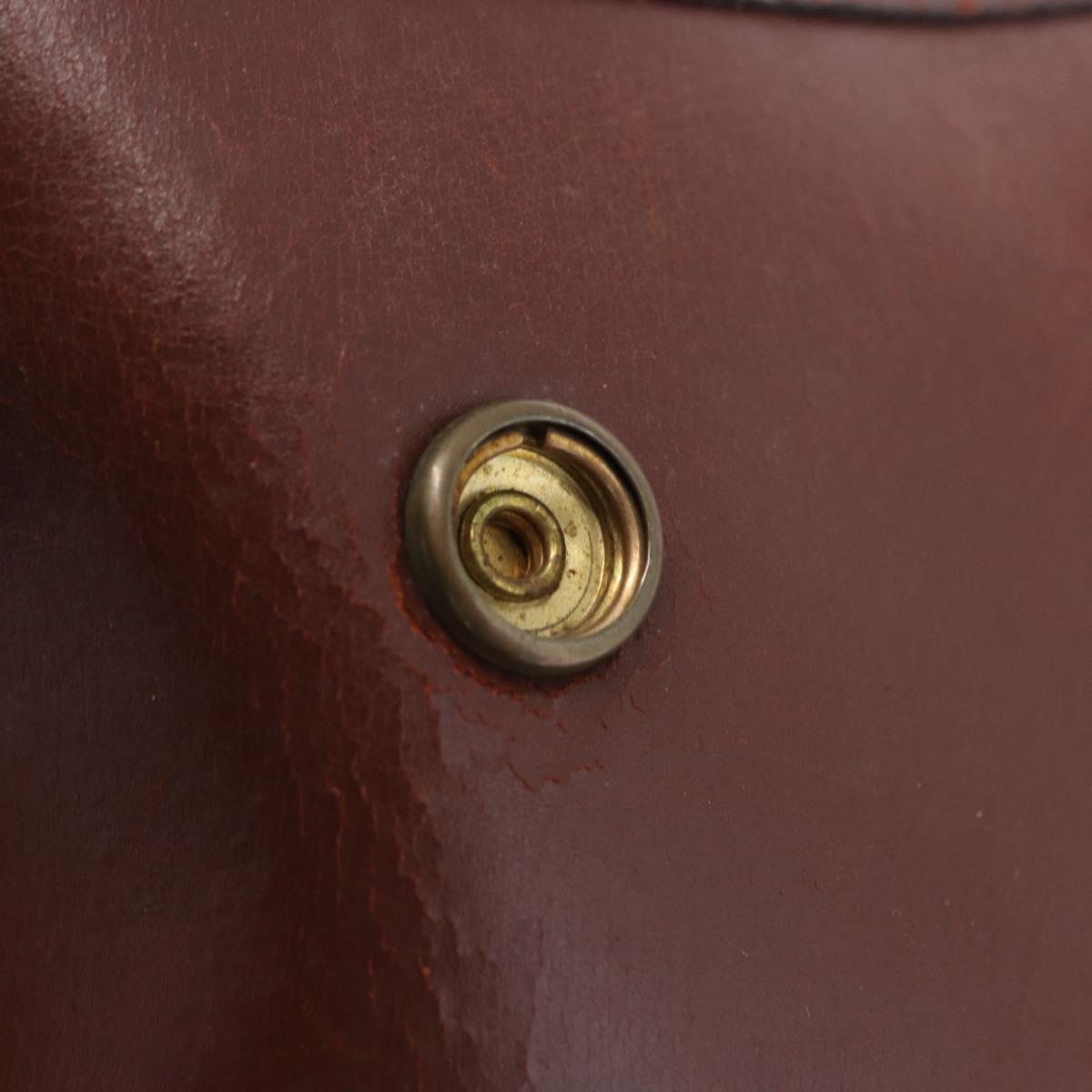 HERMES Sako Courchevel Shoulder Bag Leather Beige Gold Auth 203791A